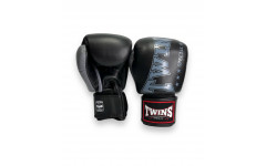 Боксерские перчатки TWINS Special BGVL3-2TA black gray 12 oz Боксерские перчатки TWINS Special BGVL3-2TA black gray 12 oz