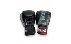 Боксерские перчатки TWINS Special BGVL3-2TA black gray 16 oz Боксерские перчатки TWINS Special BGVL3-2TA black gray 16 oz