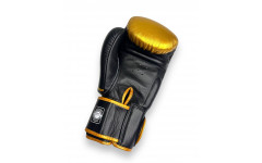 Боксерские перчатки Twins Special FBGV-TW4 Gold Black 16 oz Боксерские перчатки Twins Special FBGV-TW4 Gold Black 16 oz