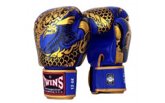 Боксерские перчатки Twins Special FBGVL3-52 Dragon blue gold 14 oz Боксерские перчатки Twins Special FBGVL3-52 Dragon blue gold 14 oz