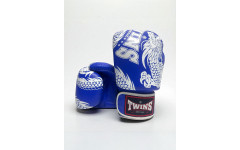 Боксерские перчатки TWINS Special FBGVL3-49 blue-white 12 oz Боксерские перчатки TWINS Special FBGVL3-49 blue-white 12 oz