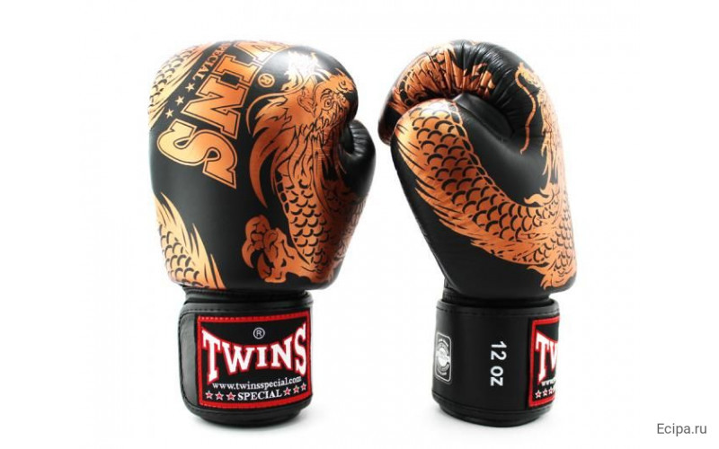 Боксерские перчатки TWINS Special FBGVL3-49 black 14 oz