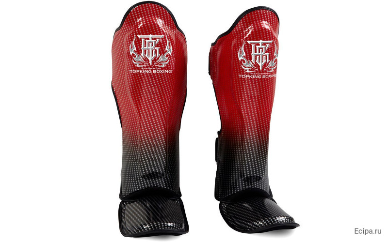 Защита голени Top King TKSGSS-01 black red - XL