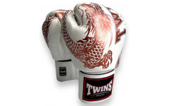Боксерские перчатки TWINS Special FBGVL3-49 white brown 16 oz Боксерские перчатки TWINS Special FBGVL3-49 white brown 16 oz