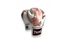 Боксерские перчатки TWINS Special FBGVL3-49 white brown 16 oz Боксерские перчатки TWINS Special FBGVL3-49 white brown 16 oz