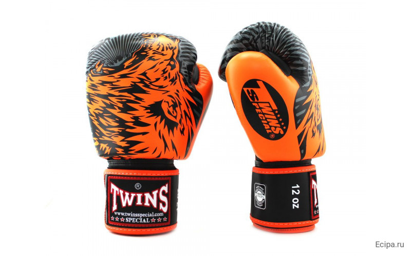 Боксерские перчатки Twins Special FBGVL50 orange 10 oz