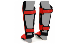 Защита голени Twins SGL10 red L