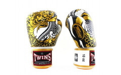 Боксерские перчатки Twins Special FBGVL3-52 Dragon white gold 14 oz Боксерские перчатки Twins Special FBGVL3-52 Dragon white gold 14 oz