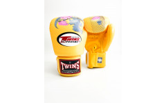 Боксерские перчатки Twins FBGVL3-13 yellow 14 oz