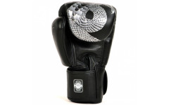 Боксерские перчатки Twins FBGVL3-23 black silver 10 oz Боксерские перчатки Twins FBGVL3-23 black silver 10 oz