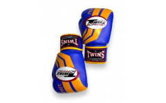 Боксерские перчатки Twins FBGVL3-43 blue yellow 10 oz Боксерские перчатки Twins FBGVL3-43 blue yellow 10 oz