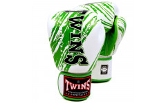 Боксерские перчатки TWINS FBGVL3-TW2 WHITE-GREEN 12 oz Боксерские перчатки TWINS FBGVL3-TW2 WHITE-GREEN 12 oz