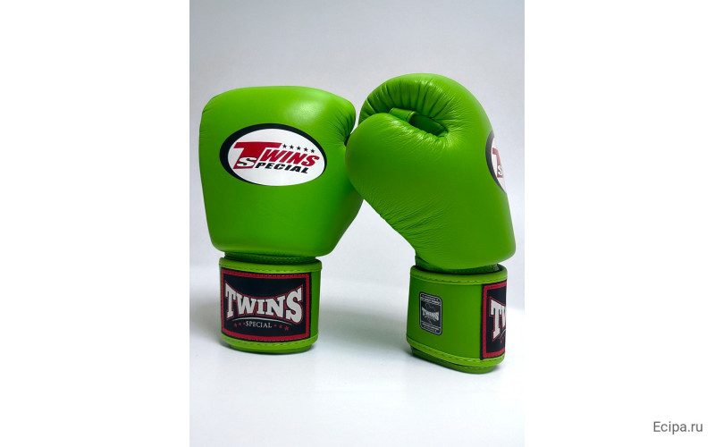 Боксерские перчатки Twins Special BGVL3 green neon 16 oz