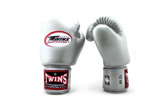 Боксерские перчатки Twins Special BGVL3 silver 16 oz Боксерские перчатки Twins Special BGVL3 silver 16 oz